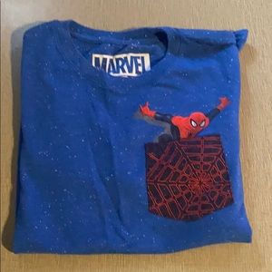 Five boys Shirts Size6 SpiderMan Batman Superman